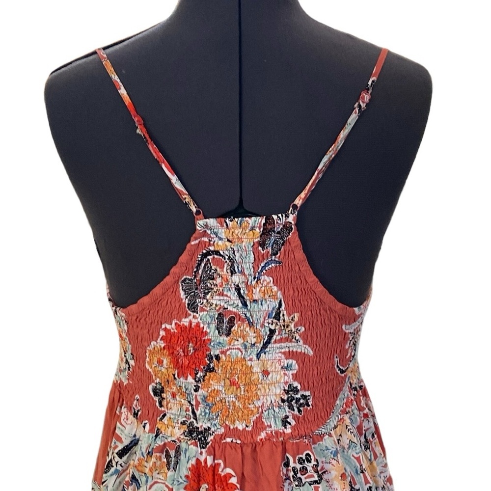 Free People Intimately Through The Vine Maxi Dress Combo Sz L Floral Crunch - Picture 10 of 16
